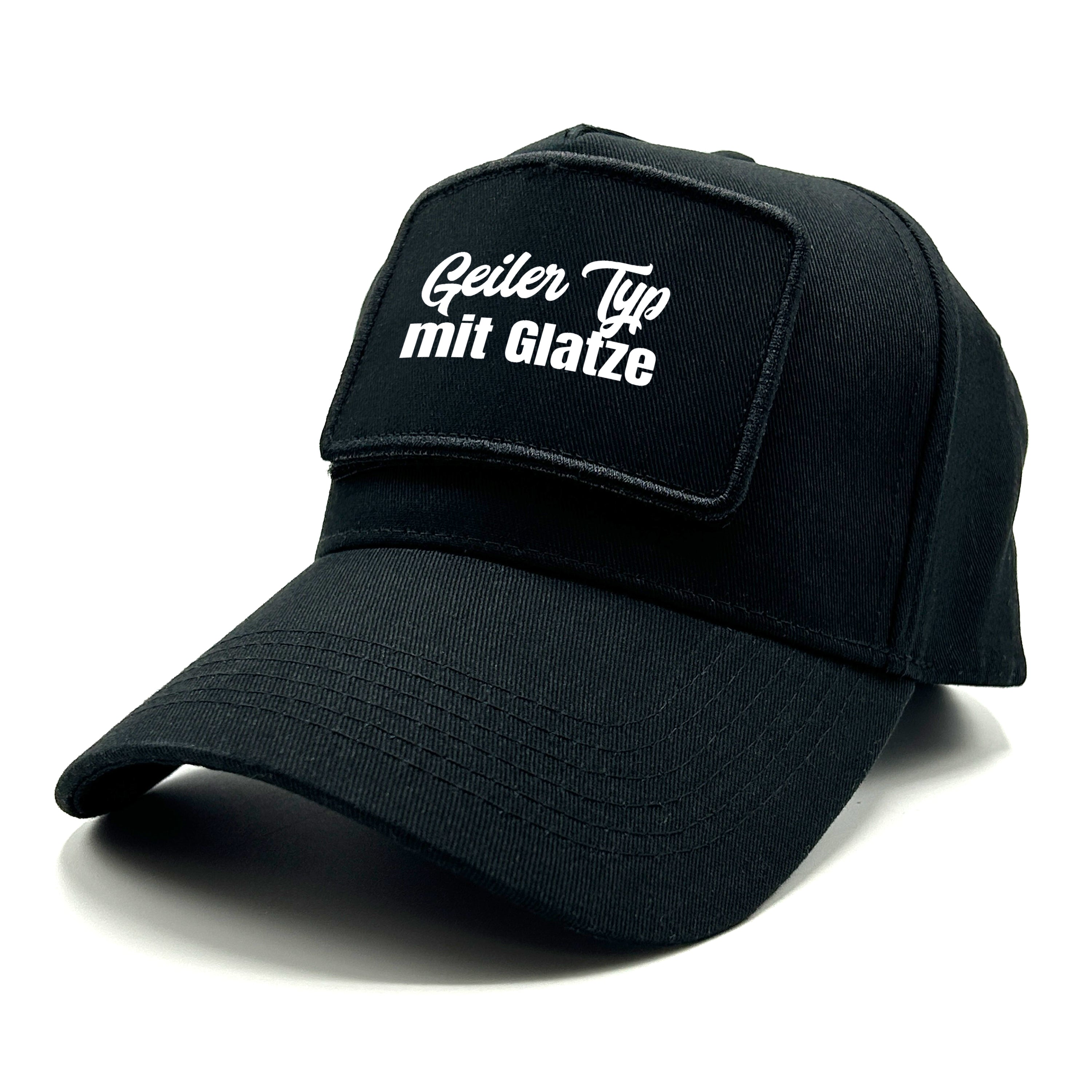 Baseball Cap mit Patch - Geiler Typ mit Glatze - Farbwahl | Unisex | OneSize durch verstellbaren Klipp-Verschluss