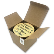 Duftkerze mit Spruch – You make my heart smile. – liebevolles Geschenk, handgemachte Sojakerze im Glas, nachhaltig, optional mit personalisiertem Bambusdeckel