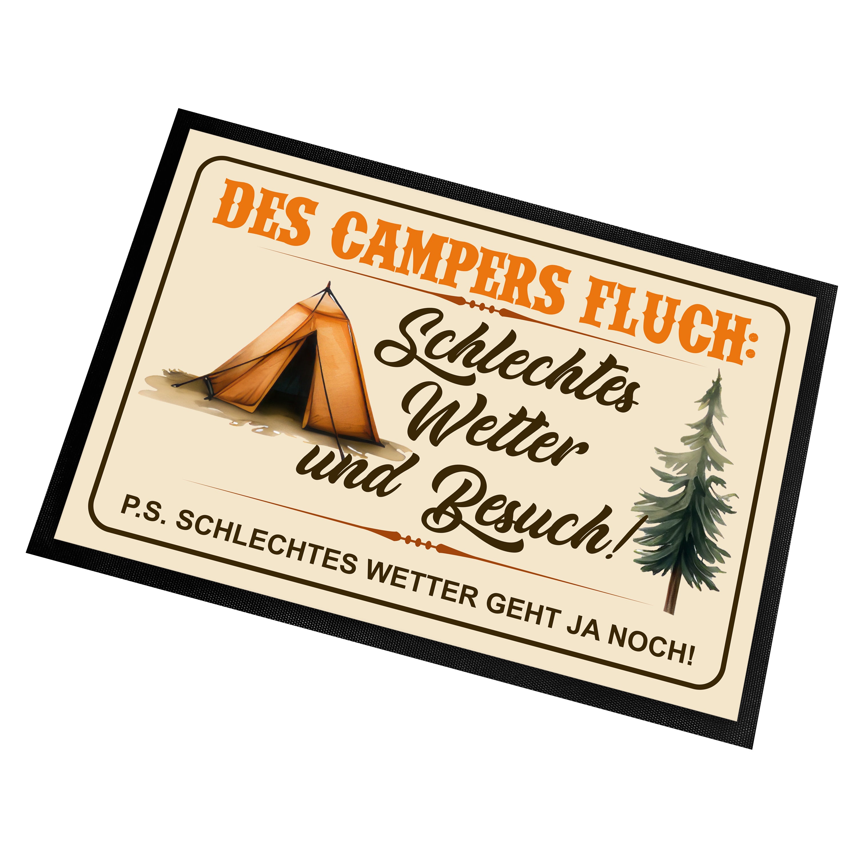 fußmatte camping Fußmatte mit Motiv