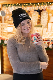 Beanie Strickmütze mit Spruch | Team Glühwein | Farbwahl | Angenehm weich | Onesize