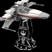 Acryl Display Stand kompatibel zu LEGO 75423 Luke´s Red Five X-Wing