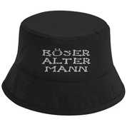 Bucket Hat mit Motiv | Böser alter Mann | Mallorca Hut für Feiern und Partys Sommerhut
