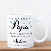 Tasse mit Motiv - Ich bin stolzer Papa eines wahnsinnig fantastischen Sohnes