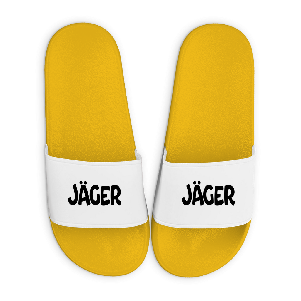 Badelatschen mit Motiv | Jäger | lustige Badesandalen in vielen Größen und Farben