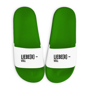 Badelatschen mit Motiv | Liebe(r)-voll - Lieber voll | lustige Badesandalen in vielen Größen und Farben