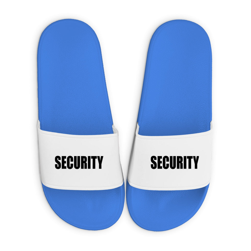 Badelatschen mit Motiv | Security | lustige Badesandalen in vielen Größen und Farben