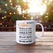 Tasse zum Abiturabschluss - Abitur geschafft! - Keramiktasse mit hochwertigem Druck