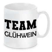 Tasse mit Spruch | TEAM Glühwein | Keramiktasse für die Winterparty oder den Weihnachtsmarkt | Spülmaschinenfest | Tasse mit hochwertigem Druck