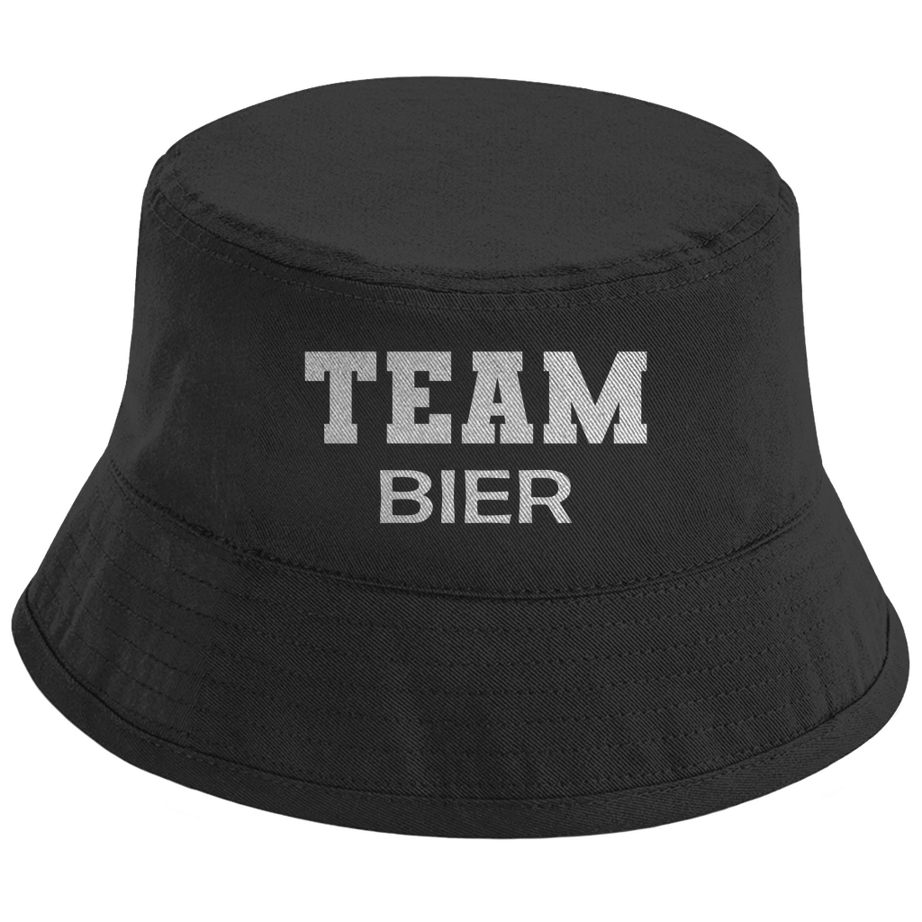 Bucket Hat mit Motiv | Team Bier | Mallorca Hut für Feiern und Partys Sommerhut