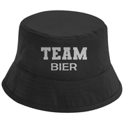 Bucket Hat mit Motiv | Team Bier | Mallorca Hut für Feiern und Partys Sommerhut