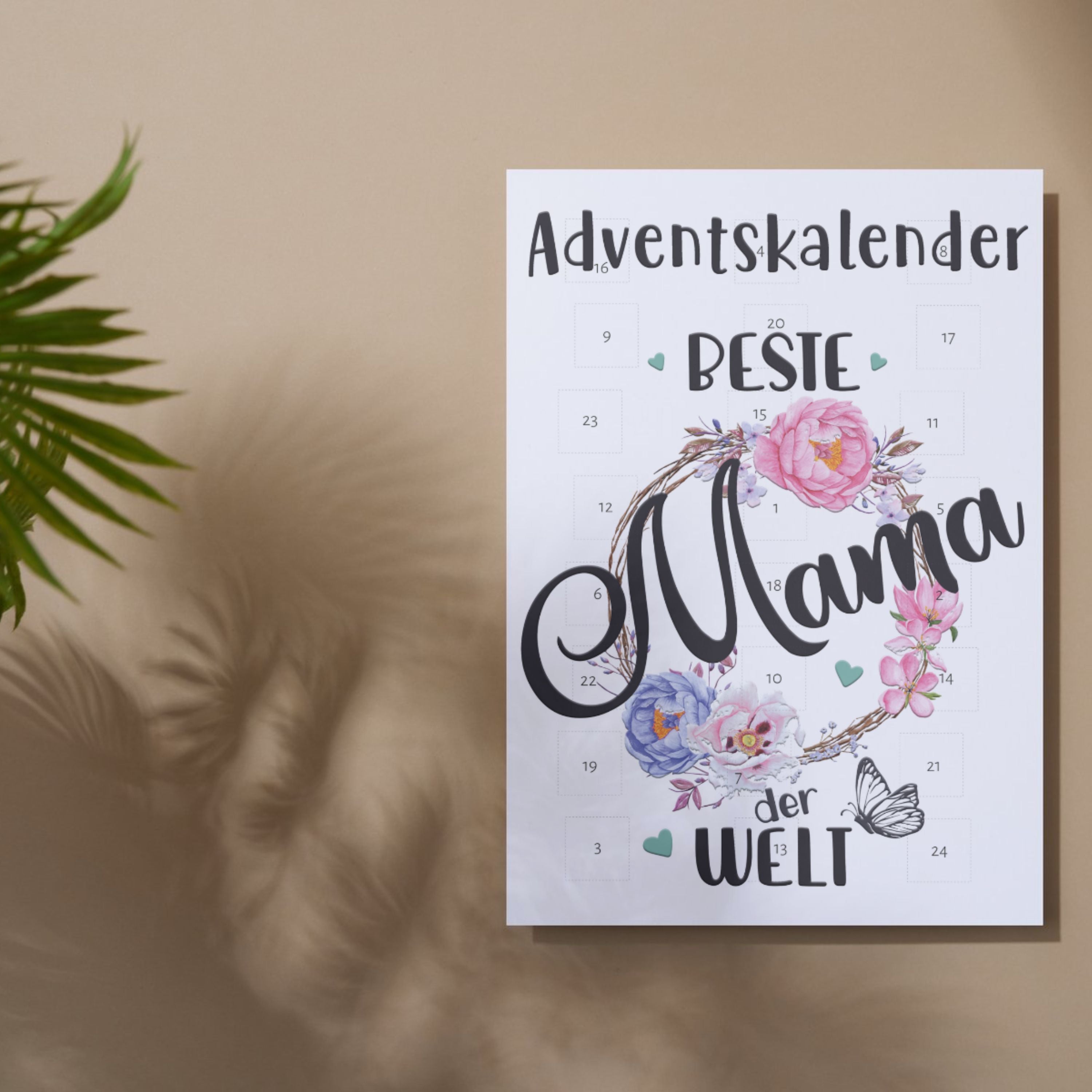 Adventskalender mit Schokolade gefüllt - Beste Mama der Welt