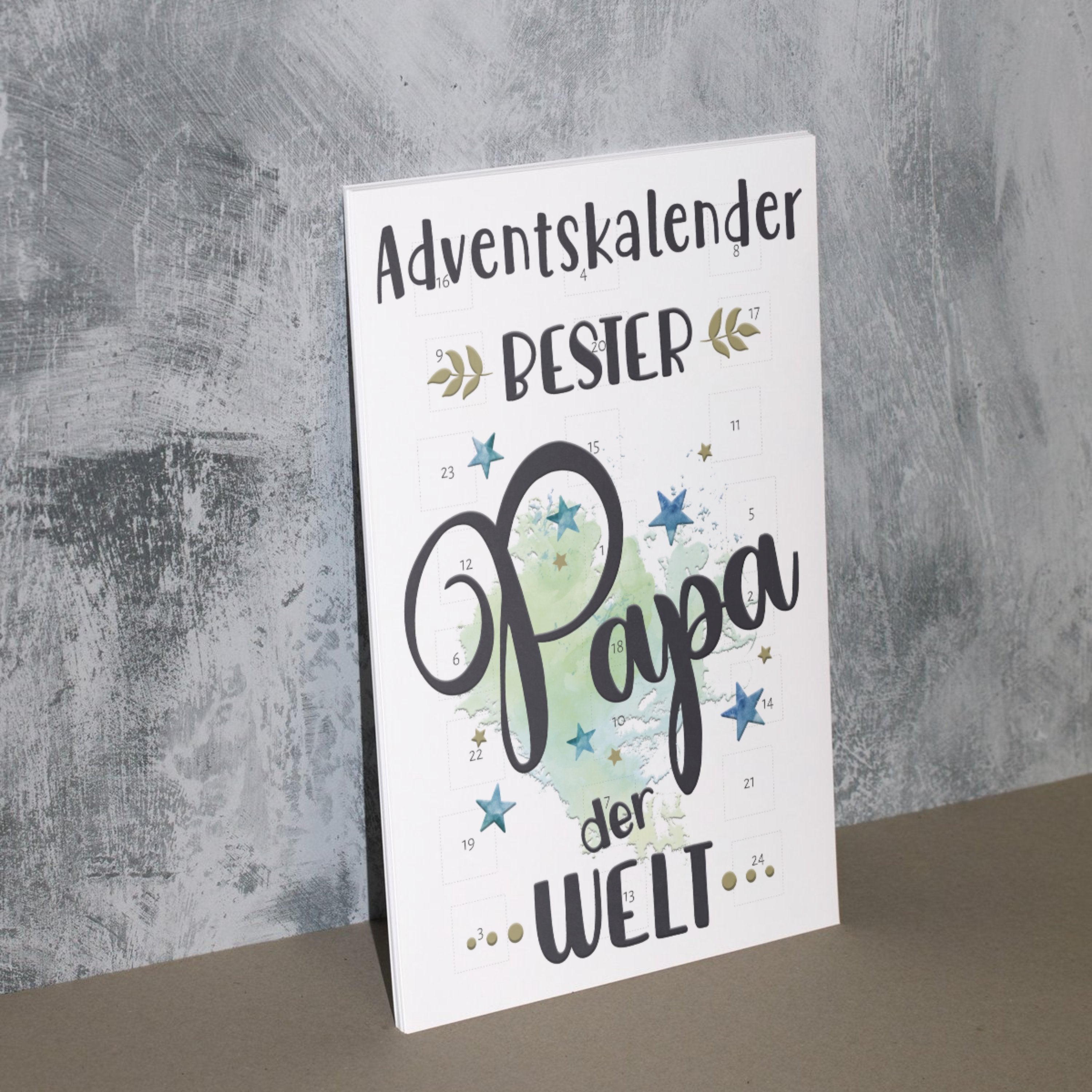 Adventskalender mit Schokolade gefüllt - Bester Papa der Welt