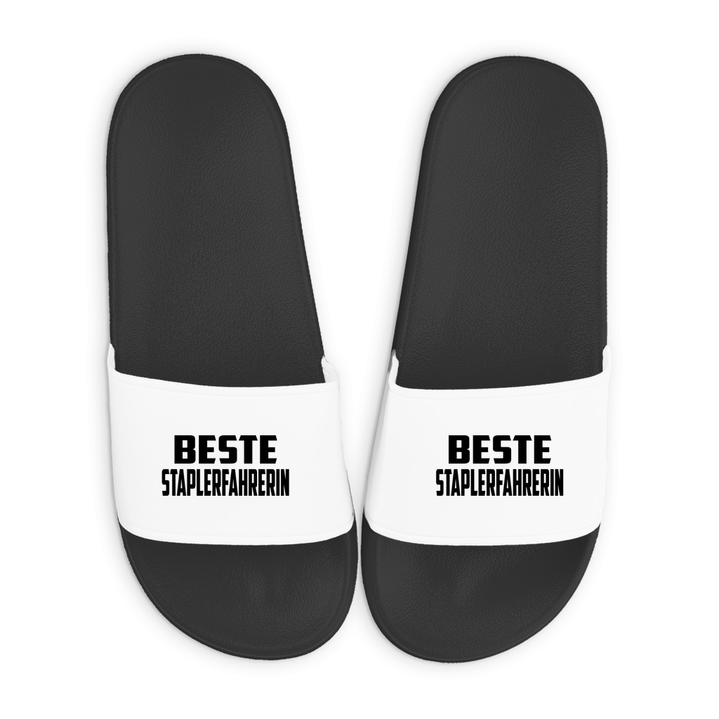 Badelatschen mit Motiv | Beste Staplerfahrerin | lustige Badesandalen in vielen Größen und Farben