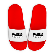 Badelatschen mit Motiv | Hakuna Matata Bitch | lustige Badesandalen in vielen Größen und Farben