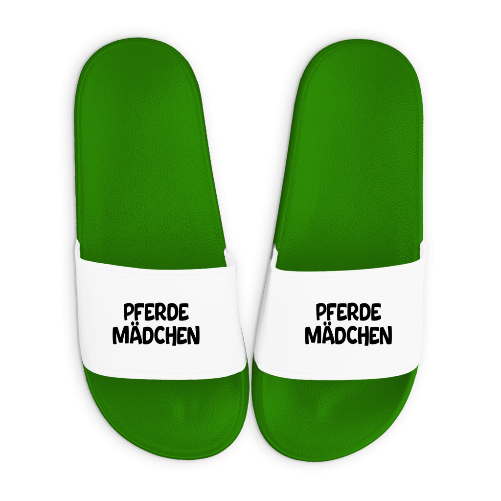 Badelatschen mit Motiv | Pferde Mädchen | lustige Badesandalen in vielen Größen und Farben