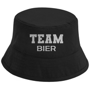 Bucket Hat mit Motiv | Team Bier | Mallorca Hut für Feiern und Partys Sommerhut