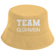 Bucket Hat mit Motiv | Team Glühwein | Mallorca Hut für Feiern und Partys Sommerhut