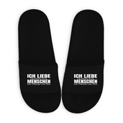 Badelatschen mit Motiv | Ich liebe es, wenn alle Menschen die Fresse halten! | lustige Badesandalen in vielen Größen und Farben