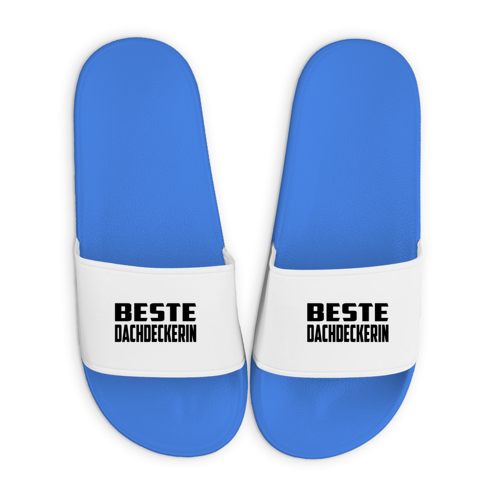 Badelatschen mit Motiv | Beste Dachdeckerin | lustige Badesandalen in vielen Größen und Farben