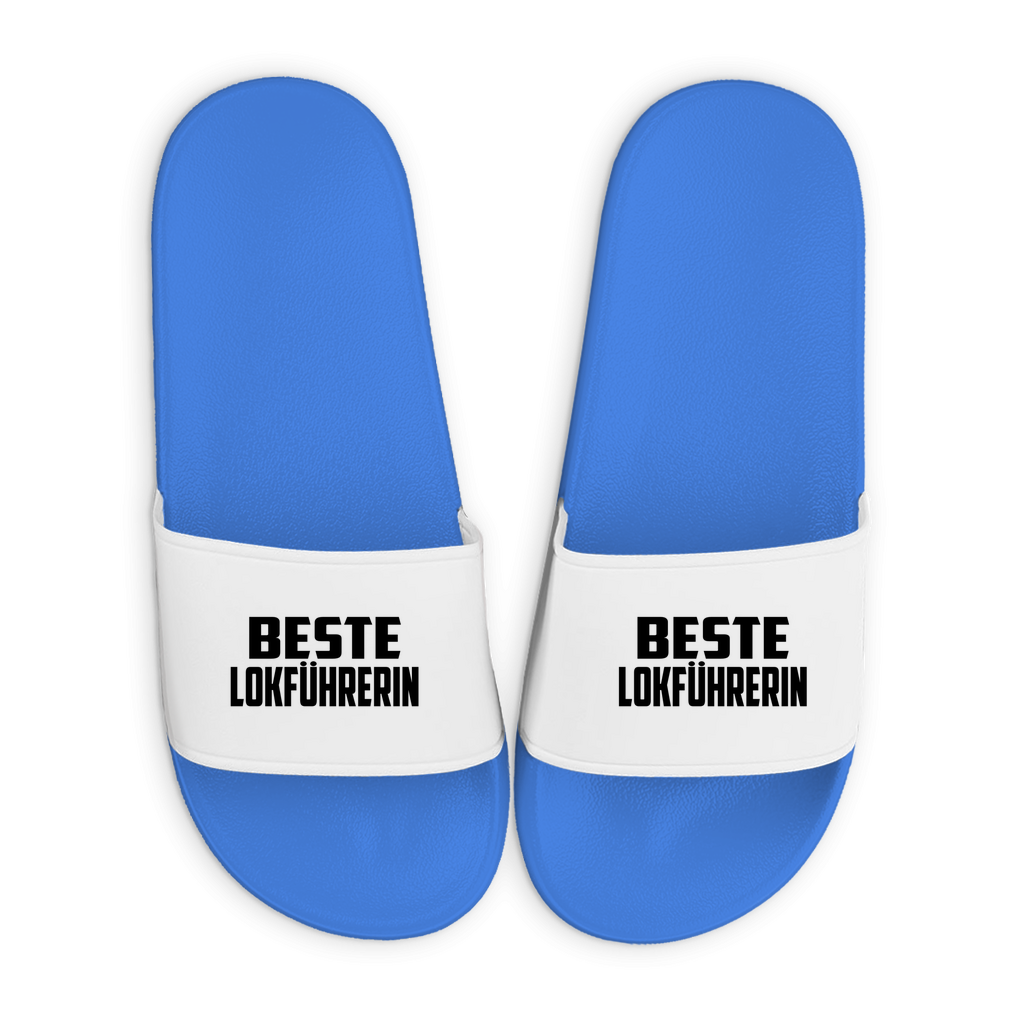 Badelatschen mit Motiv | Beste Lokführerin | lustige Badesandalen in vielen Größen und Farben