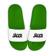 Badelatschen mit Motiv | Jäger | lustige Badesandalen in vielen Größen und Farben