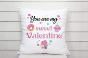 Kissen mit Spruch | You are my sweet Valentine | Dekokissen mit Füllung