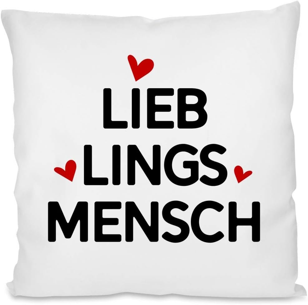Kissen mit Spruch | Lieblingsmensch | Dekokissen mit Füllung