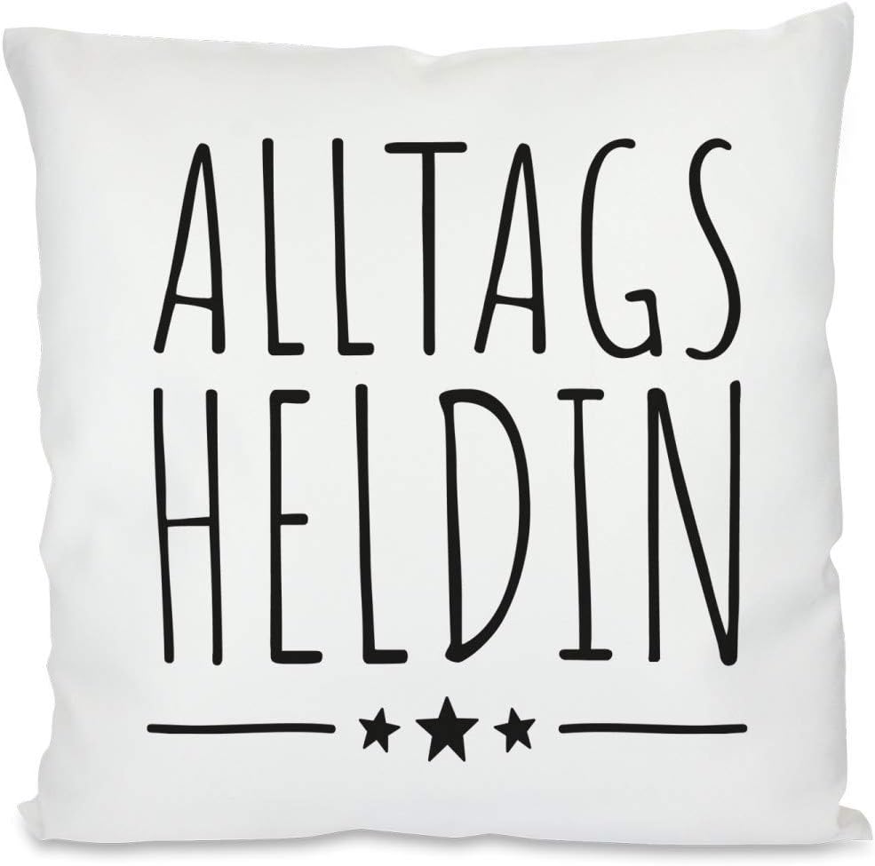 Kissen mit Spruch | Alltagsheldin | Dekokissen mit Füllung