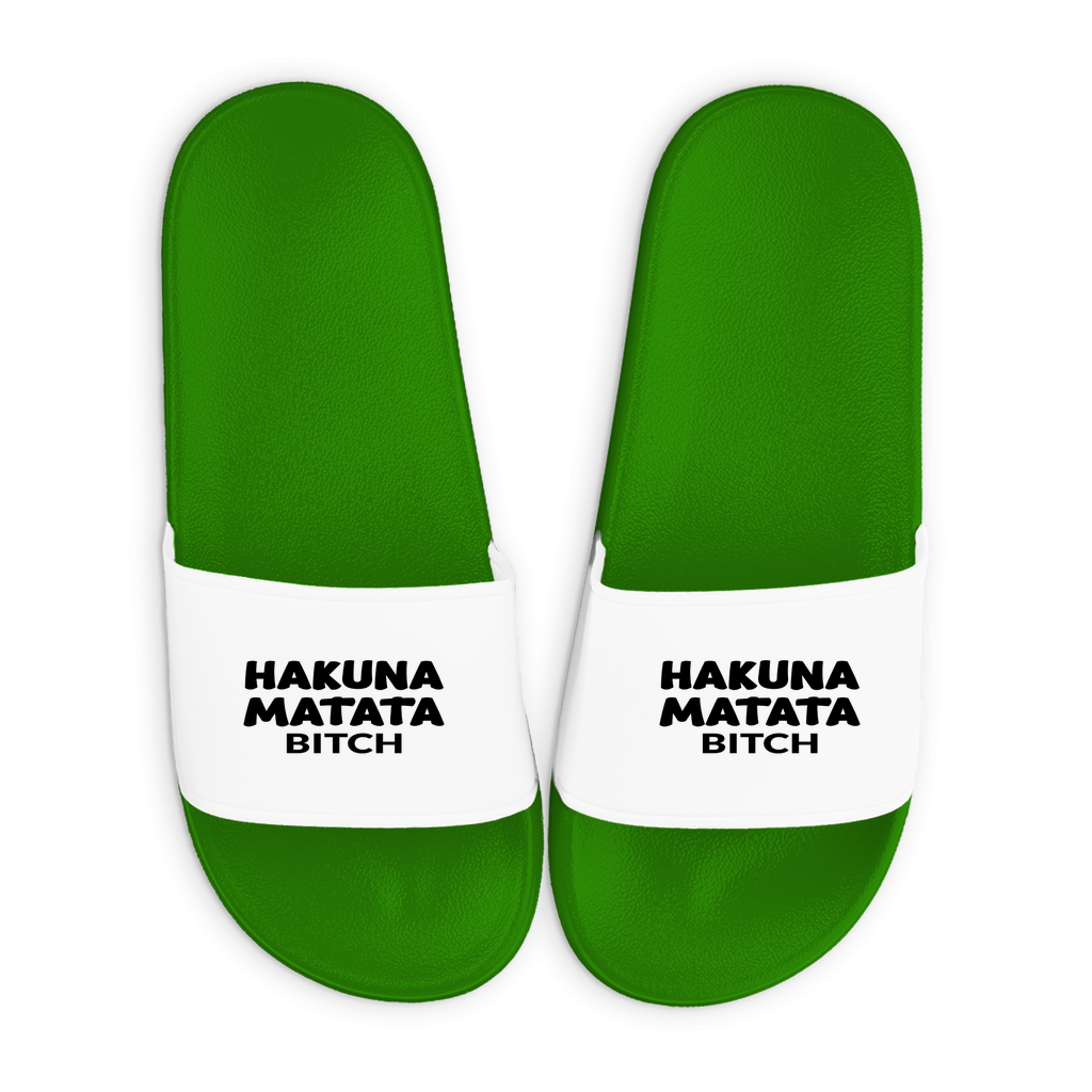 Badelatschen mit Motiv | Hakuna Matata Bitch | lustige Badesandalen in vielen Größen und Farben