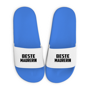 Badelatschen mit Motiv | Beste Maurerin | lustige Badesandalen in vielen Größen und Farben
