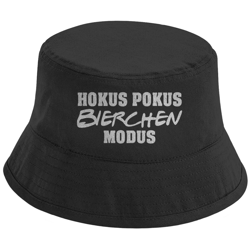 Bucket Hat mit Motiv | Hokus Pokus Bierchen Modus | Mallorca Hut für Feiern und Partys Sommerhut