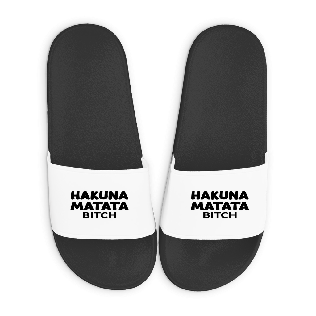 Badelatschen mit Motiv | Hakuna Matata Bitch | lustige Badesandalen in vielen Größen und Farben