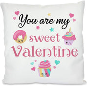 Kissen mit Spruch | You are my sweet Valentine | Dekokissen mit Füllung