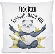 Kissen mit Spruch - Fick dich soooooo viel | Dekokissen mit Füllung | 40x40cm