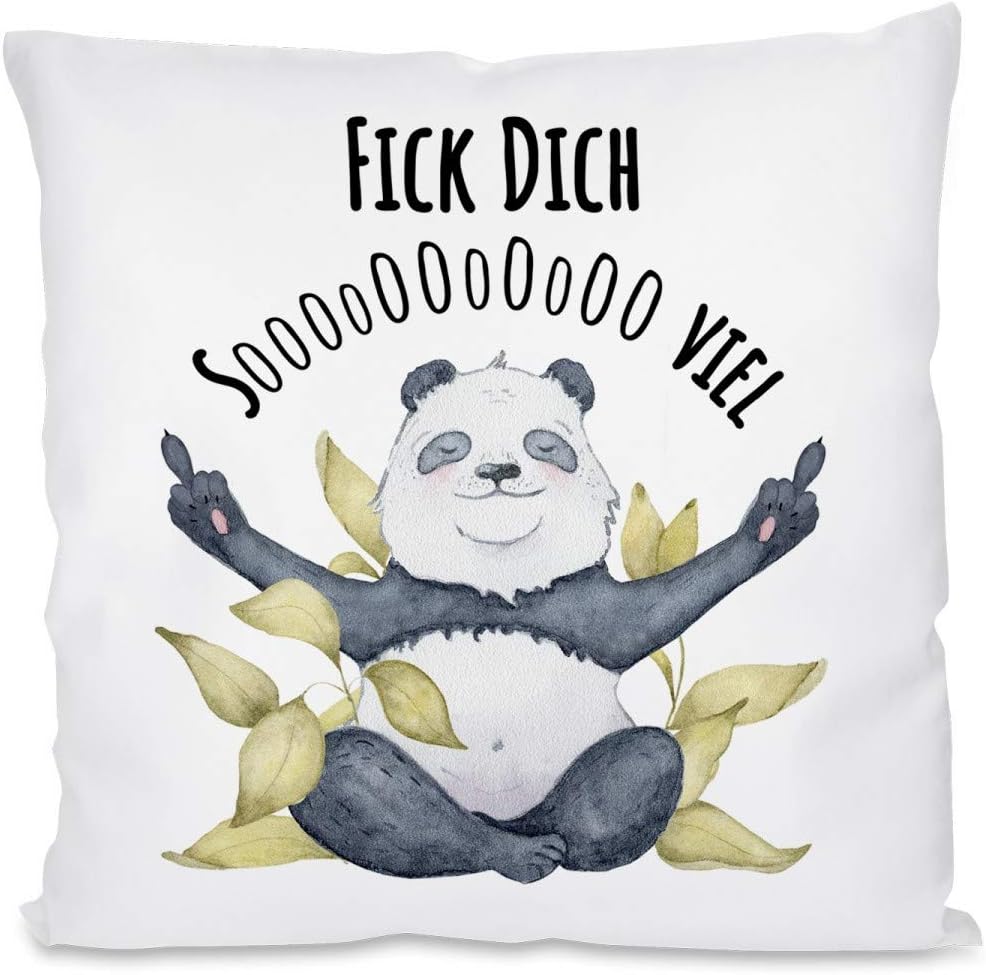 Kissen mit Spruch - Fick dich soooooo viel | Dekokissen mit Füllung | 40x40cm