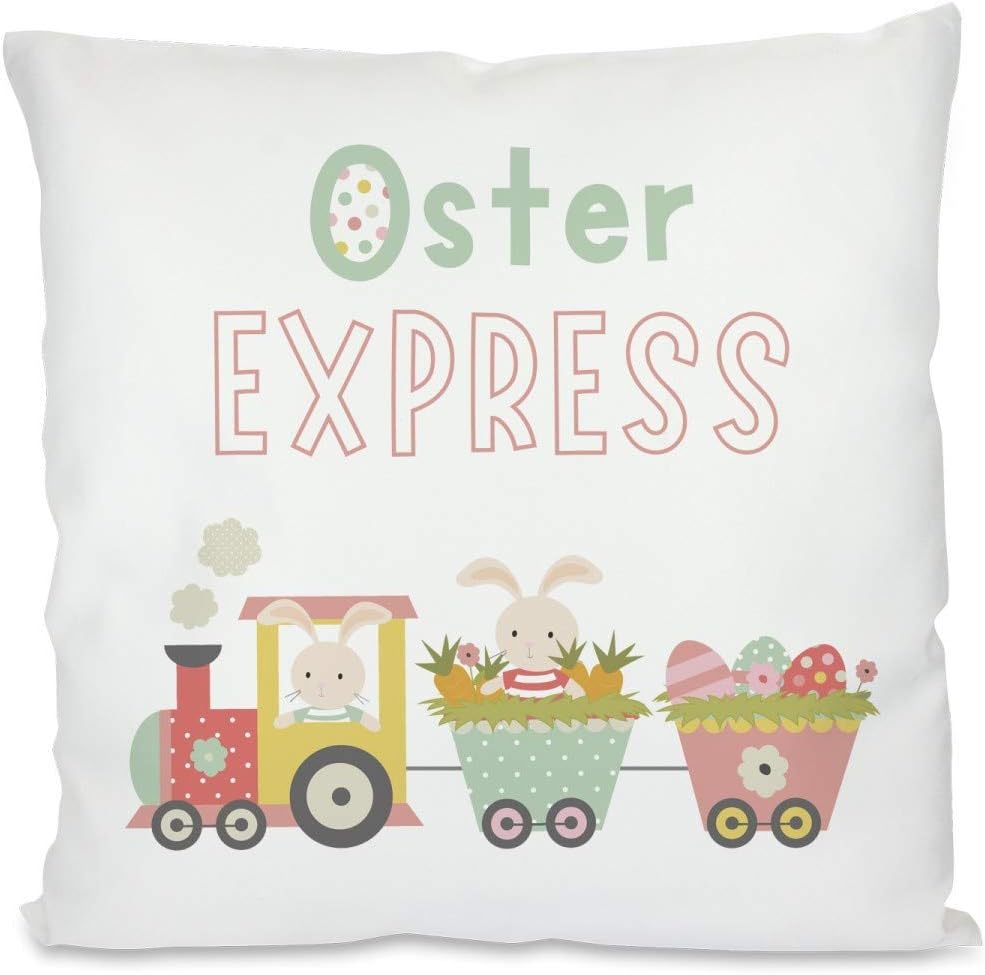 Kissen mit Spruch | Osterexpress | Dekokissen mit Füllung