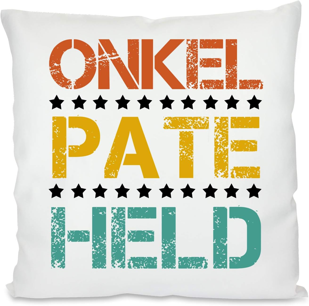 Kissen mit Spruch - Onkel  Pate  Held | Dekokissen mit Füllung | 40x40cm