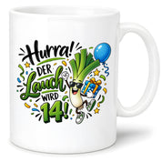 Herzbotschaft 14. Geburtstag Tasse Geburtstagsgeschenk Tasse für Teenager