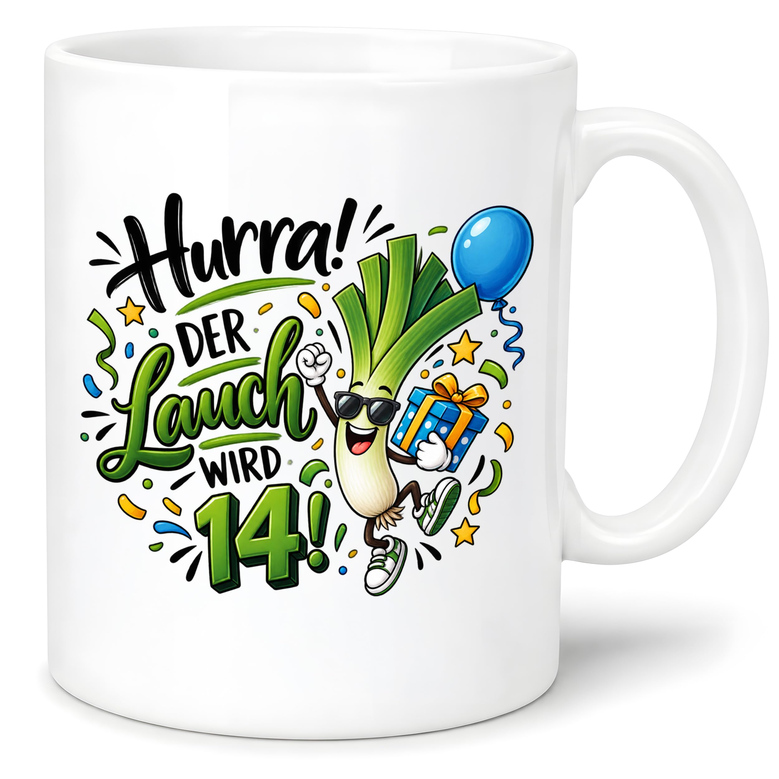 Herzbotschaft 14. Geburtstag Tasse Geburtstagsgeschenk Tasse für Teenager