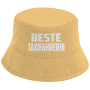 Bucket Hat mit Motiv | Beste Taxifahrerin | Mallorca Hut für Feiern und Partys Sommerhut