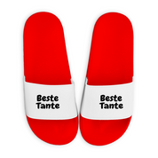 Badelatschen mit Motiv | Beste Tante | lustige Badesandalen in vielen Größen und Farben