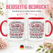 Herzbotschaft Tochter Tasse Geschenk von Mama Kaffeetasse hübsche Tochter