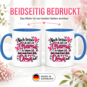 Herzbotschaft Tasse Geschenk Beste Oma der Welt Kaffeetasse