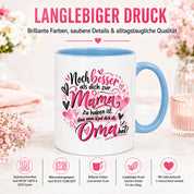 Kaffeetasse Geschenk für Oma Noch besser als dich als Mama zu haben