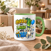 Herzbotschaft 18. Geburtstag Tasse Geburtstagsgeschenk für jungen Mann