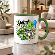 Herzbotschaft Tasse 17. Geburtstag – Kaffeetasse Geschenk für Jungen Mann