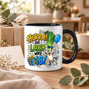 Herzbotschaft 18. Geburtstag Tasse Geburtstagsgeschenk für jungen Mann