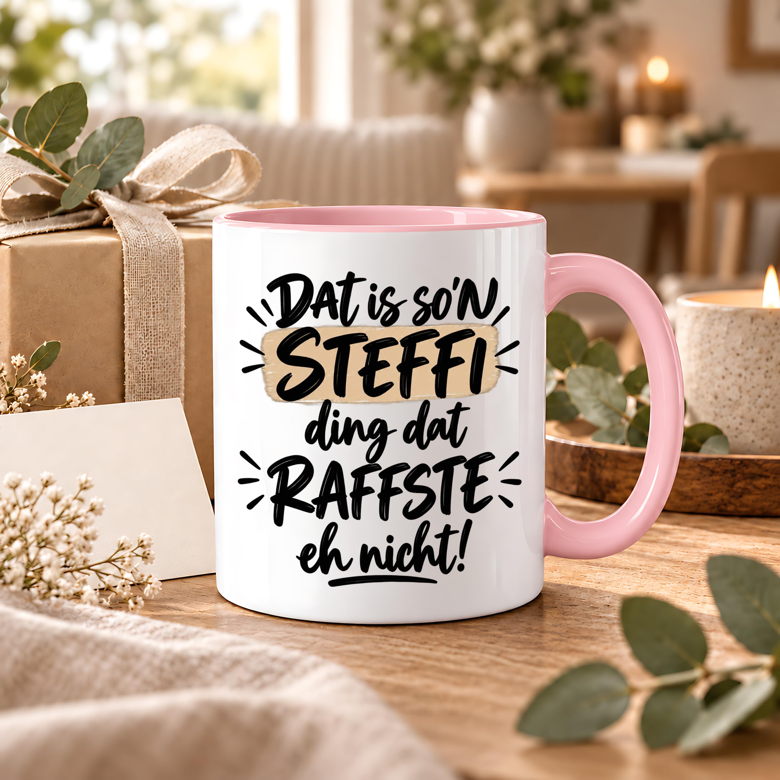 Herzbotschaft Tasse Steffi Dat is son Steffi Ding dat raffste eh nicht