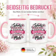 Herzbotschaft Tasse Schatz mit Spruch Das perfekte Geschenk Partner