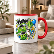 Herzbotschaft Tasse 16. Geburtstag – Kaffeetasse Geschenk für Jungen Mann
